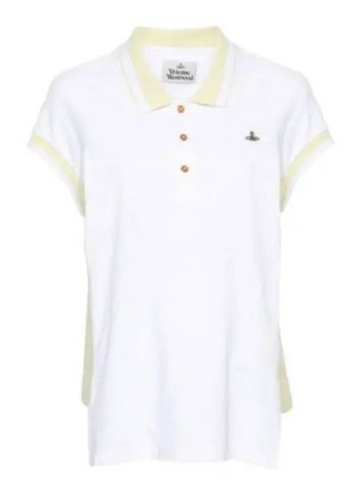 Embroidered ORB Polo Shirt White - VIVIENNE WESTWOOD - BALAAN 2