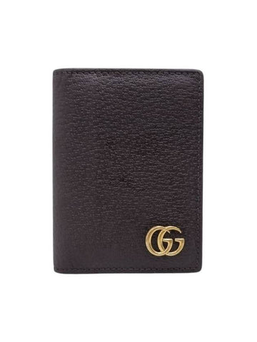 428737 GG Marmont leather card case wallet - GUCCI - BALAAN 1