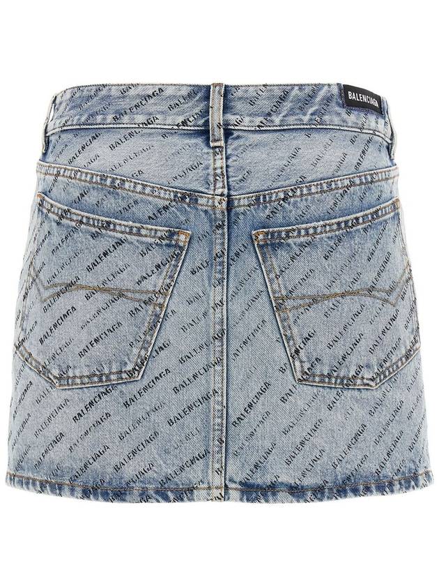 short skirt 744972 TQW66 4141 ICED BLUE - BALENCIAGA - BALAAN 3