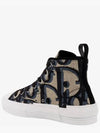 Oblique Jacquard B23 High Top Sneakers Black Beige - DIOR - BALAAN 4