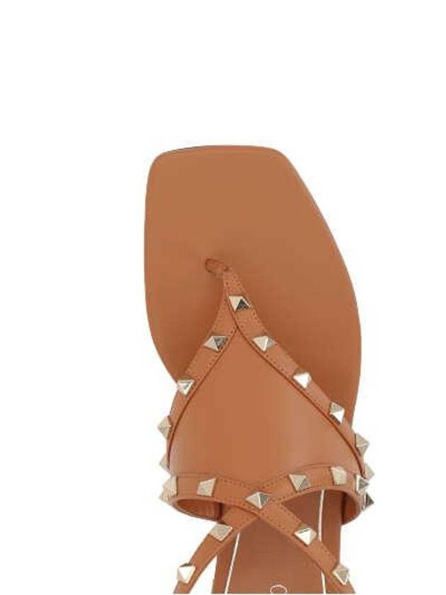 Women's Flat Sandals Brown - VALENTINO - BALAAN 4