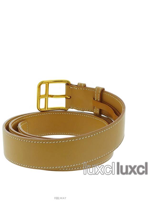 Etrivi re vintage leather belt - HERMES - BALAAN 4