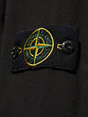 Compass Patch Cotton Sweatshirt Black - STONE ISLAND - BALAAN 5