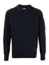 Lens Wappen Wool Blend Knit Top Navy - CP COMPANY - BALAAN 2