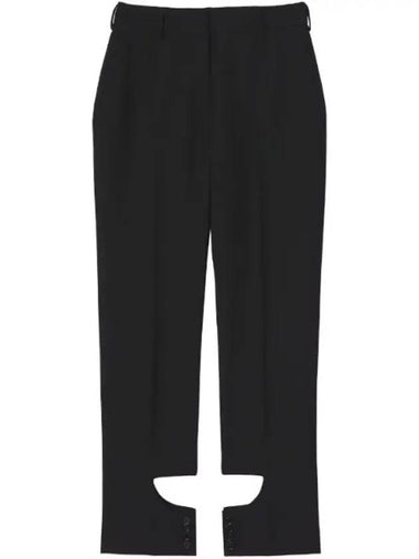 Cutout Detail Tailored Pants Black - BURBERRY - BALAAN 1