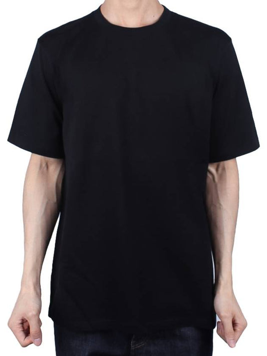 Men's Luster Plating Short Sleeve TShirt Black A00SP02GT BLACK - AURALEE - BALAAN 2