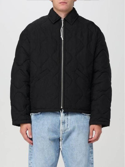 Back Logo Quilted Zip-Up Padding Black - ACNE STUDIOS - BALAAN 2