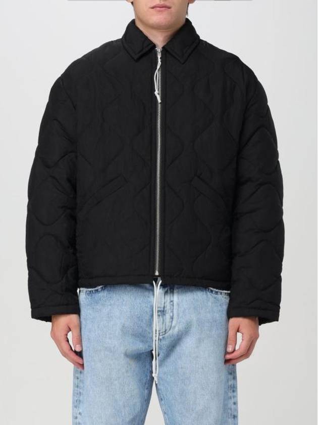 Back Logo Quilted Zip-Up Padding Black - ACNE STUDIOS - BALAAN 2