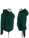 Rider Quilting Cotton Zip Up Hoodie Green - BALMAIN - BALAAN 3