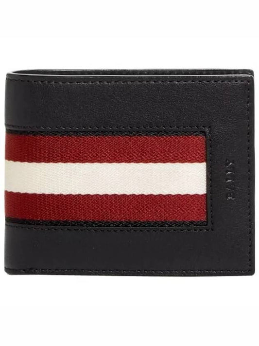 Bydan Logo Leather Bifold Wallet Black - BALLY - BALAAN 2