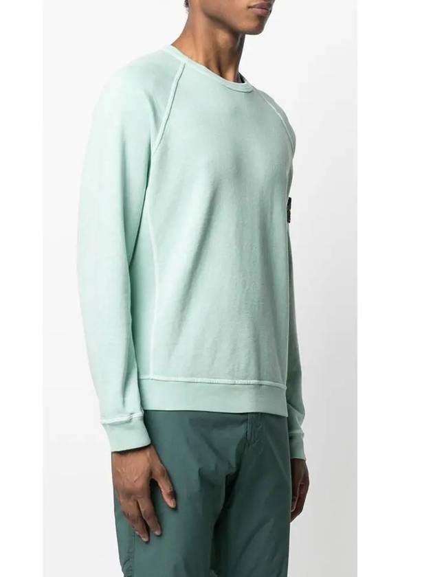 Wappen Patch Round Sweatshirt Light Green - STONE ISLAND - BALAAN 3