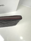 Cambon Classic Medium Pouch Clutch Bag Caviar Silver - CHANEL - BALAAN 4