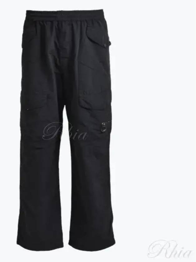 Flatt Nylon Loose Utility Straight Pants Black - CP COMPANY - BALAAN 2