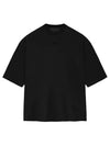 Logo Print Cotton Short Sleeve T-Shirt Black - FEAR OF GOD ESSENTIALS - BALAAN 1