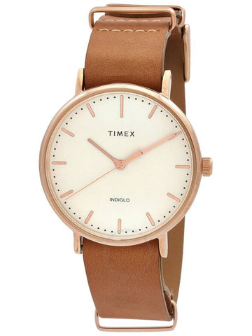 Timex Fairfield Quartz White Dial Unisex Watch Tw2p91200 - TIMEX - BALAAN 1