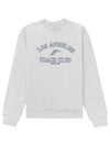 Track Club Logo Print Sweatshirt Gray - SPORTY & RICH - BALAAN 2