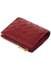 Intrecciato Zipper Small Half Wallet Apple Candy - BOTTEGA VENETA - BALAAN 5