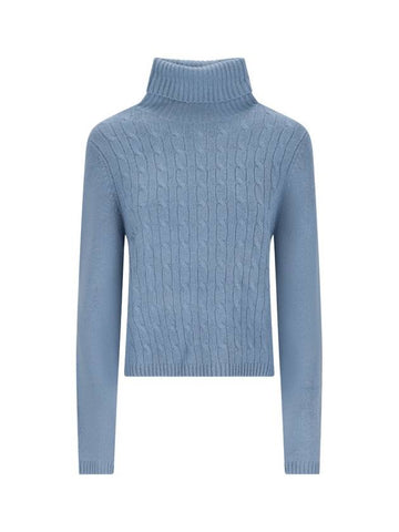 CABLE-KNIT ROLL-NECK SWAETER - ALLUDE - BALAAN 1