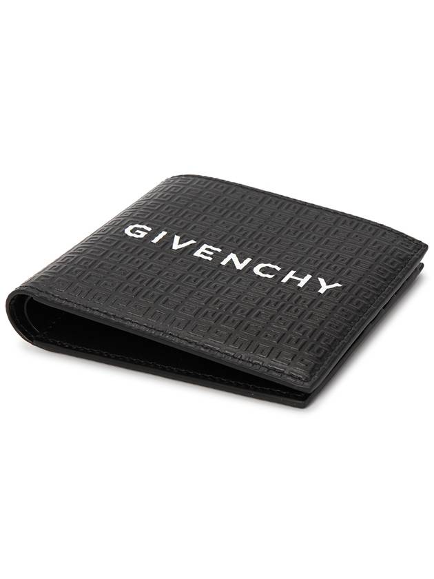 4G Calfskin Leather Half Wallet Black - GIVENCHY - BALAAN 4