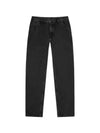 Men s Denim Straight Pants Black I032024 8906 - CARHARTT - BALAAN 1