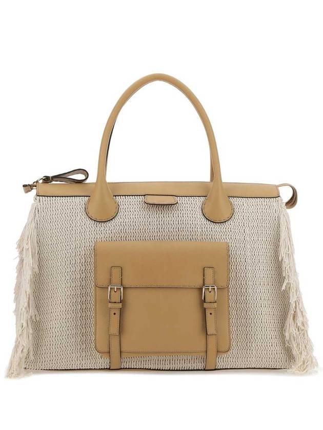 Edith Day oversized fringe tote bag soft tan - CHLOE - BALAAN 2