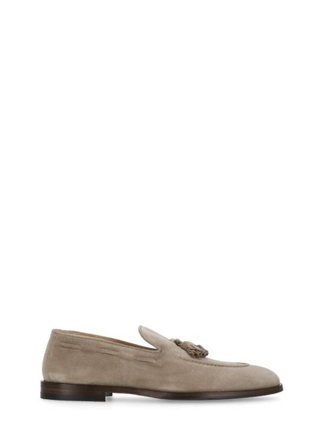 Tassel Detail Suede Loafers Beige - BRUNELLO CUCINELLI - BALAAN 2