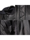 Back Logo Leather Hooded Bomber Jacket Black - OFF WHITE - BALAAN 9