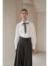 black organza ribbon lace blouse - CAHIERS - BALAAN 3