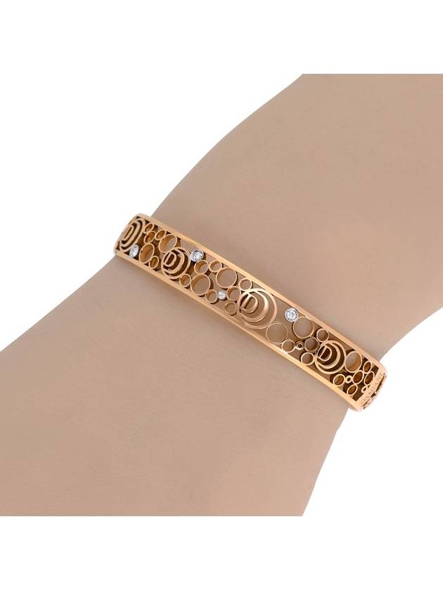 Cima 18kt rose gold diamond skeleton bangle cuff bracelet - DAMIANI - BALAAN 2