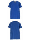 side logo short sleeve t-shirt blue - MONCLER - BALAAN 5