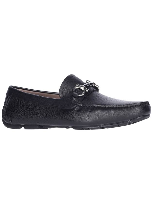 Gancini Ornament Driving Shoes Black - SALVATORE FERRAGAMO - BALAAN 3