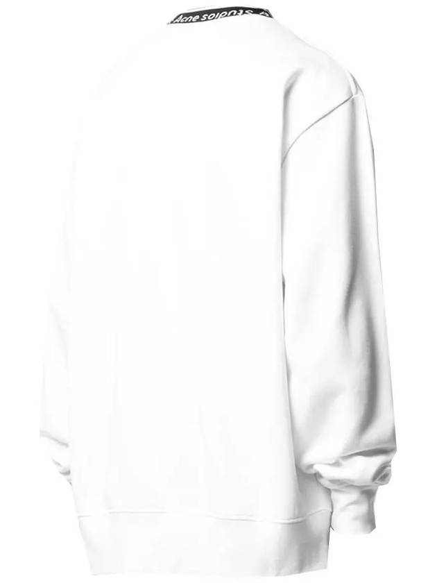 Fulton Rib Sweatshirt Optic White - ACNE STUDIOS - BALAAN 4