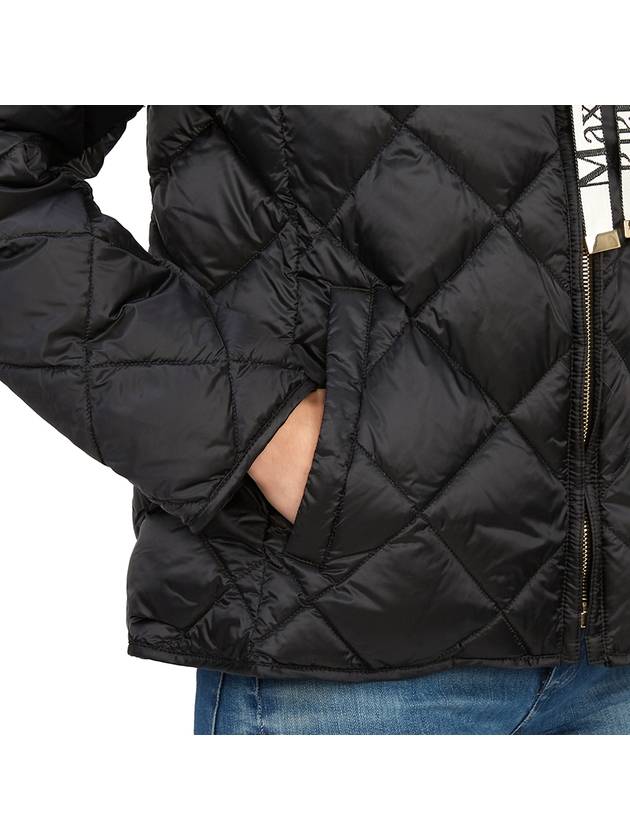 Jae Trea Nylon Padded Jacket Black - MAX MARA - BALAAN 11