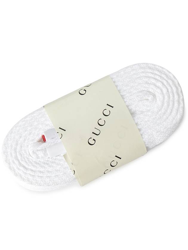 Screener Web Leather Low Top Sneakers White - GUCCI - BALAAN 8