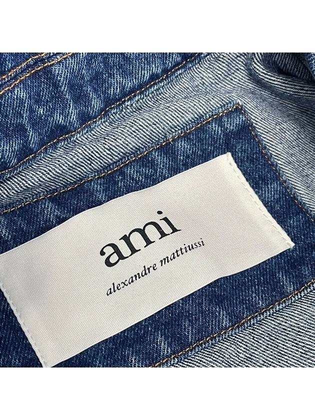 Side Pocket Denim Jacket Blue - AMI - BALAAN 5