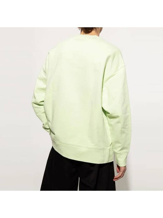 Classic Logo Crew Neck Sweatshirt Lime - Y-3 - BALAAN 4