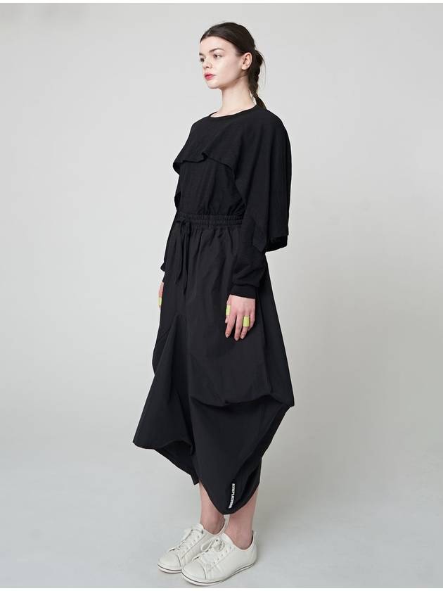 Panel Flare A-line Skirt Black - ATHPLATFORM - BALAAN 4