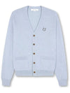 Bold Fox Head Patch Regular Cardigan Black - MAISON KITSUNE - BALAAN 2