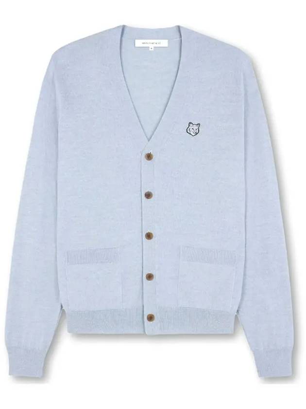 Bold Fox Head Patch Regular Cardigan Black - MAISON KITSUNE - BALAAN 2