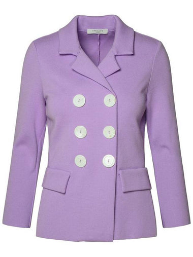 Charlott Lilac Cotton Jacket - CHARLOTT - BALAAN 1