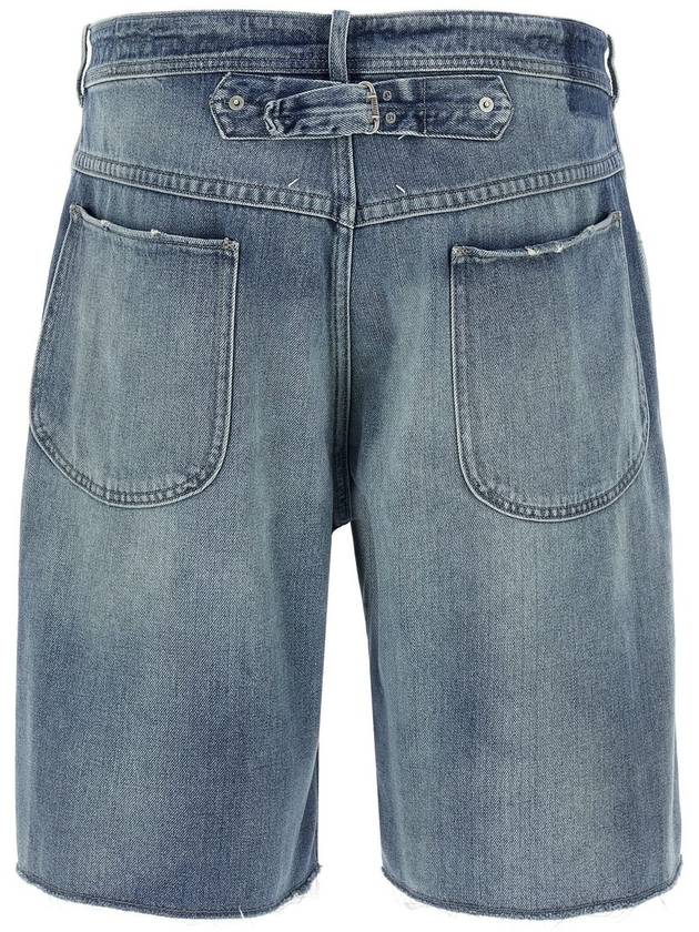 Cut Off Denim Shorts Blue - MAISON MARGIELA - BALAAN 3