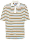 Rubberized Logo Stripe Polo Shirt - ADIDAS - BALAAN 1