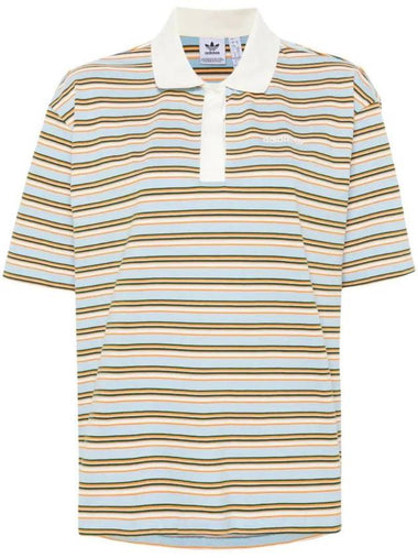 Rubberized Logo Stripe Polo Shirt - ADIDAS - BALAAN 1