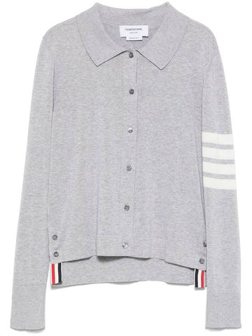 Thom Browne Shirts Light Grey - THOM BROWNE - BALAAN 1