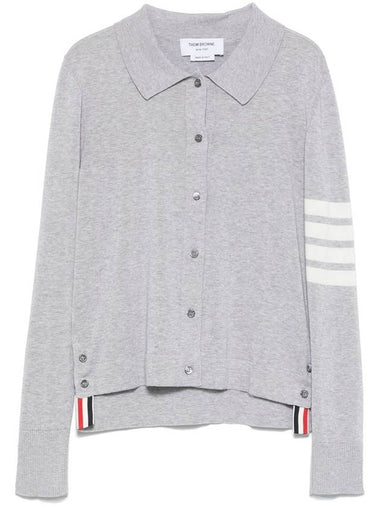 Thom Browne Shirts Light Grey - THOM BROWNE - BALAAN 1