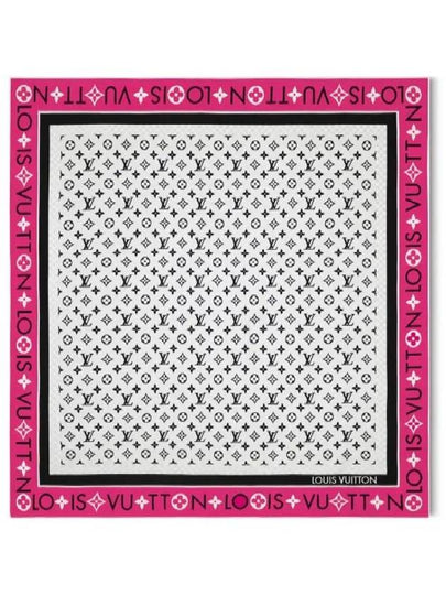 Monogram Infinity Square 90 Scarf Pink - LOUIS VUITTON - BALAAN 2