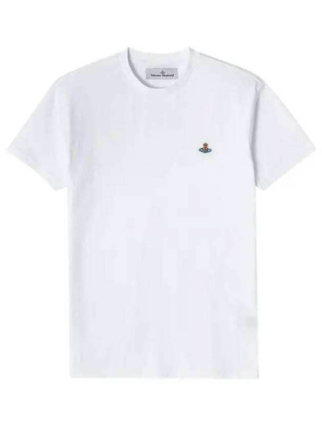 ORB Logo Cotton Short Sleeve T-Shirt White - VIVIENNE WESTWOOD - BALAAN 2