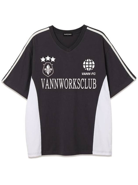 Sporty block core V-neck short sleeve t-shirt VS0033 - VANN WORKS - BALAAN 2