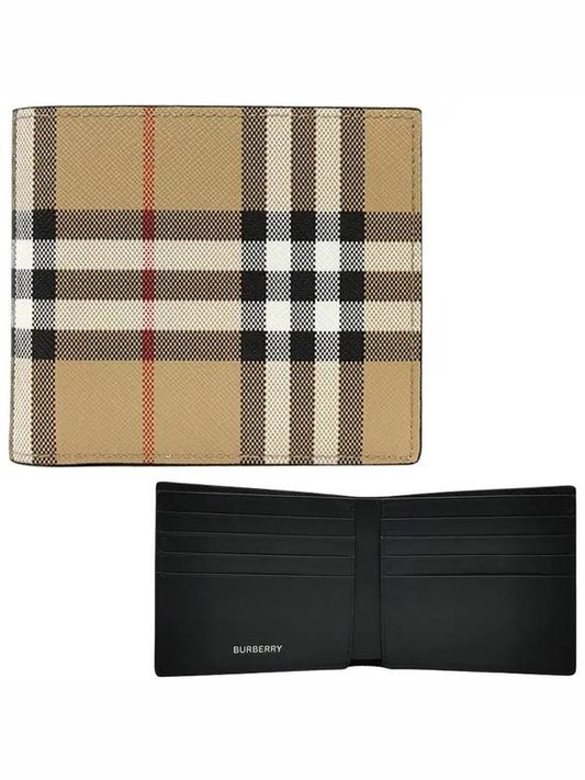 Vintage Check Logo Bifold Wallet Archive Beige - BURBERRY - BALAAN 2