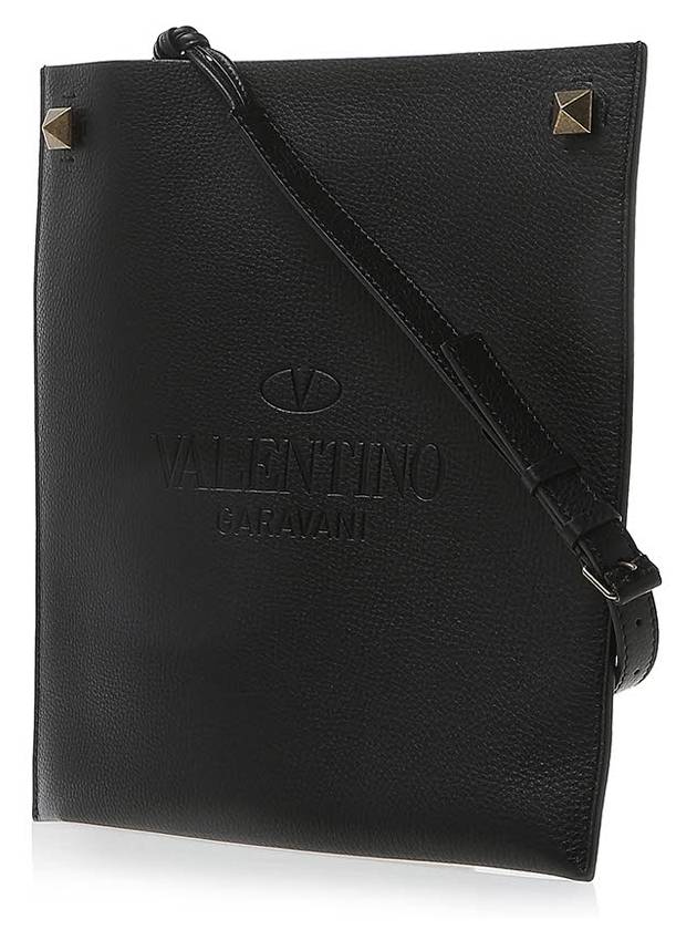 Identity Leather Cross Bag Black - VALENTINO - BALAAN 3